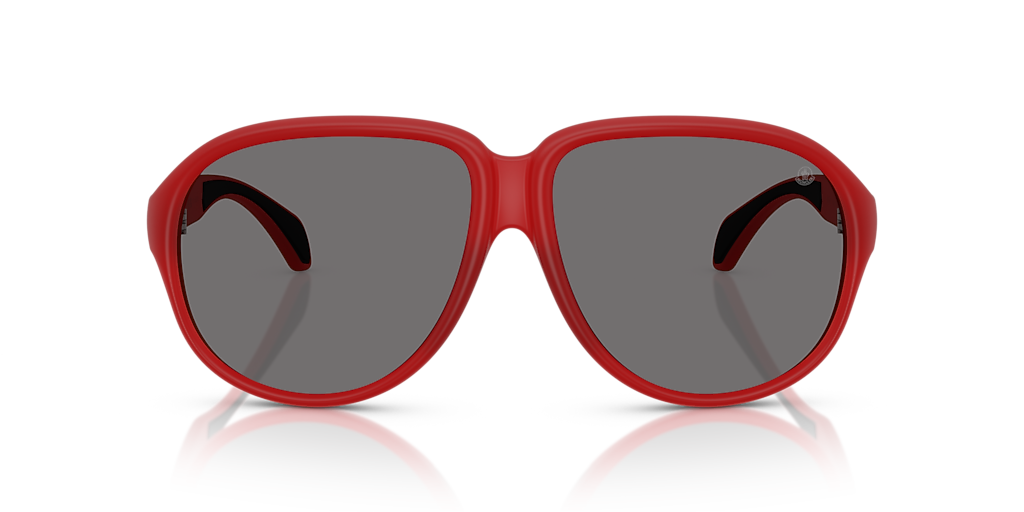 Moncler ME8001 Halcyonne L (60 - 14) with Grey lenses and Red