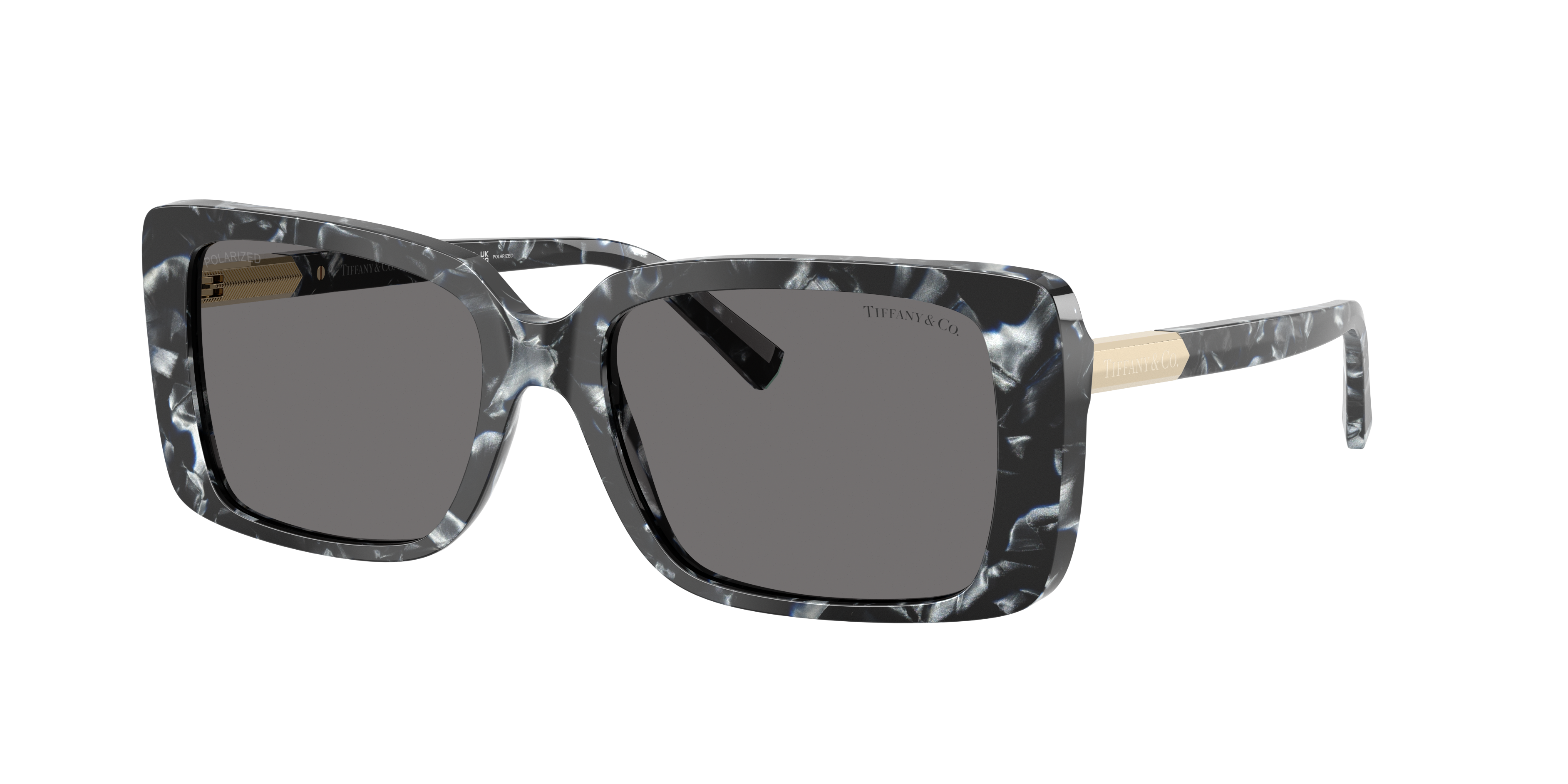 Tiffany & Co. Woman Sunglass TF4249 -  Frame color: Havana Madreperla, Lens color: Dark Grey Polarized