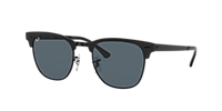 Ray-Ban RB3716 Clubmaster Metal L (51 - 21) with Blue lenses  display picture 1