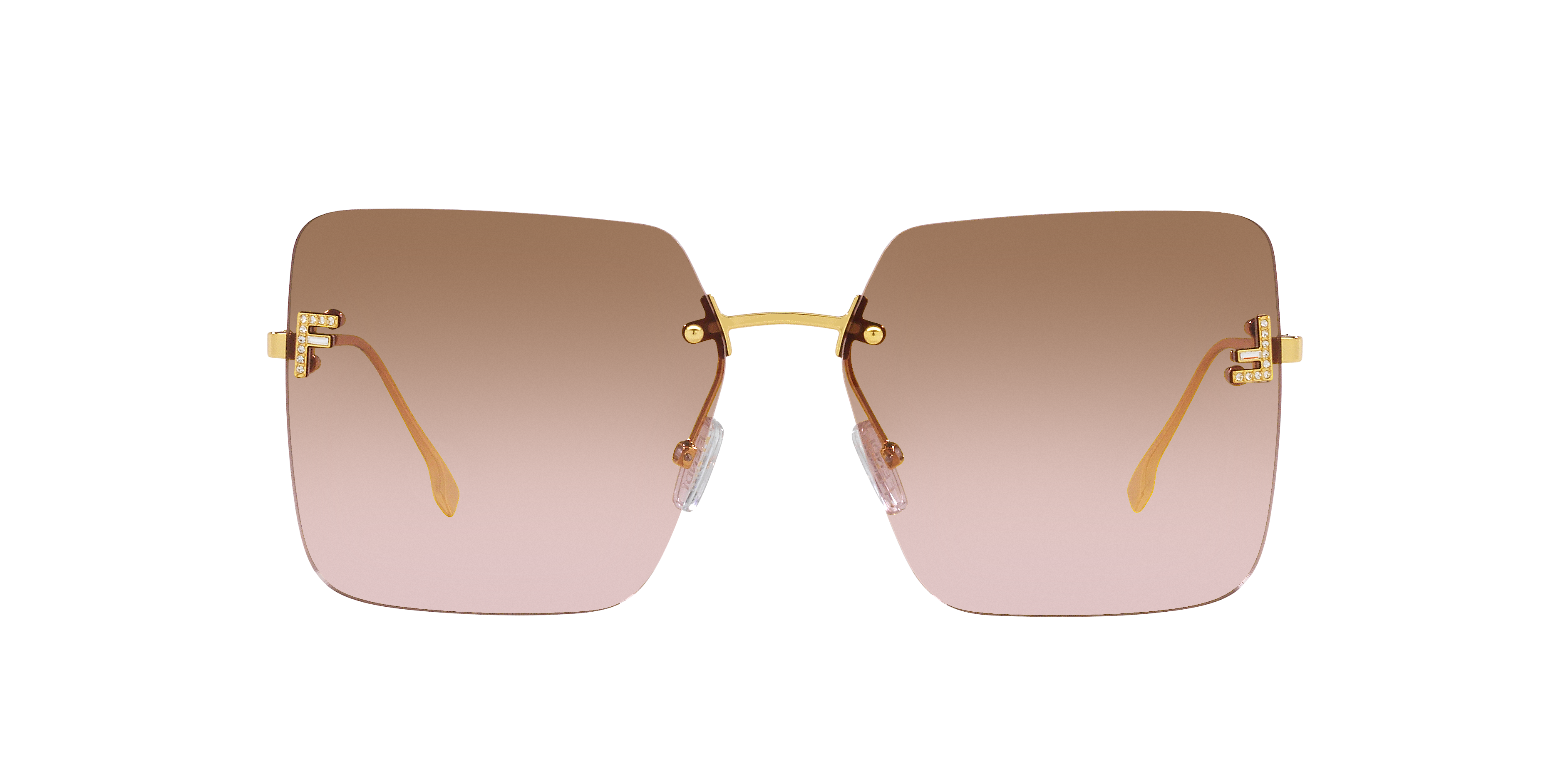 Fendi FE4082US L (59 - 15) with Brown lenses and Black frame