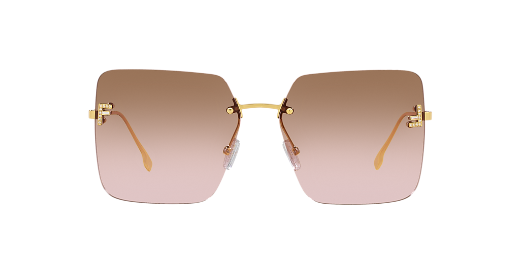 FENDI FE4082US Black Matte - Women Sunglasses, Brown Lens