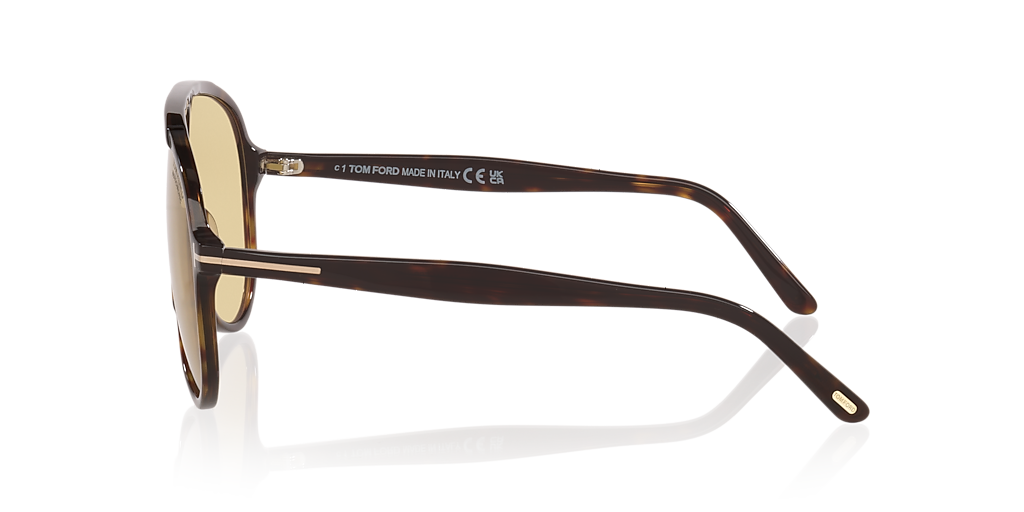 TOM FORD Vladimir Tortoise Black - Men Luxury Sunglasses, Brown Lens
