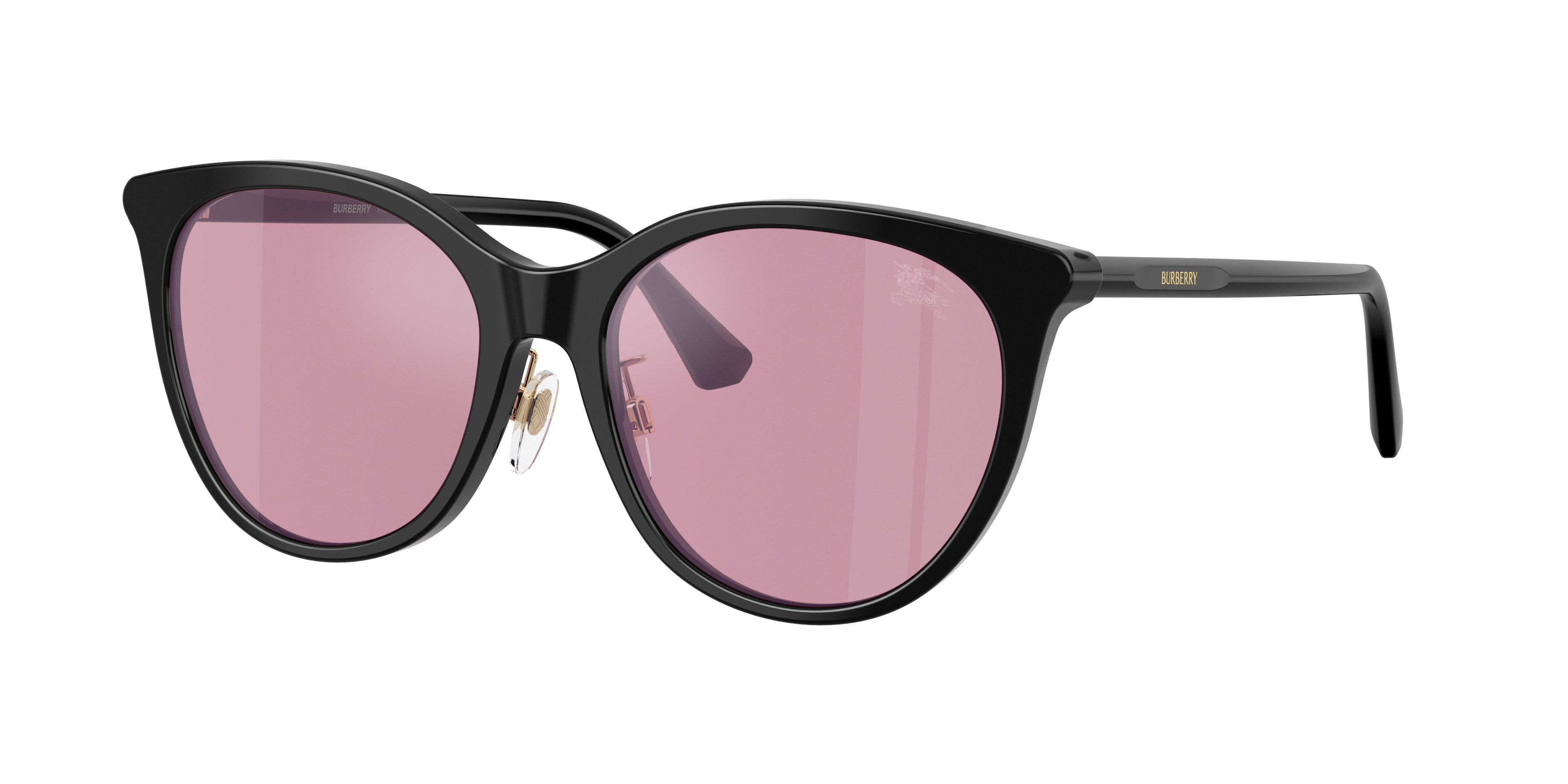 Burberry Woman Sunglass BE4464D -  Frame color: Black, Lens color: Rosa Specchio Argento