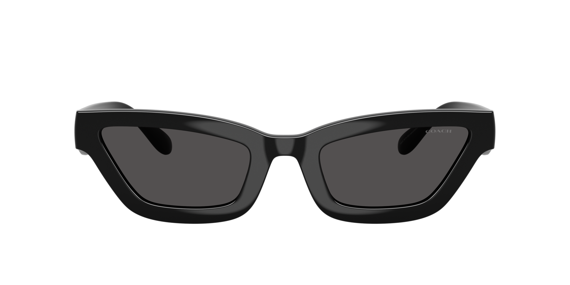 COACH Cat-Eye Sunglasses - Classic Black Sunglasses Coach HC8434U CBY91 | Free Shipping | Glasses.com® main image 3