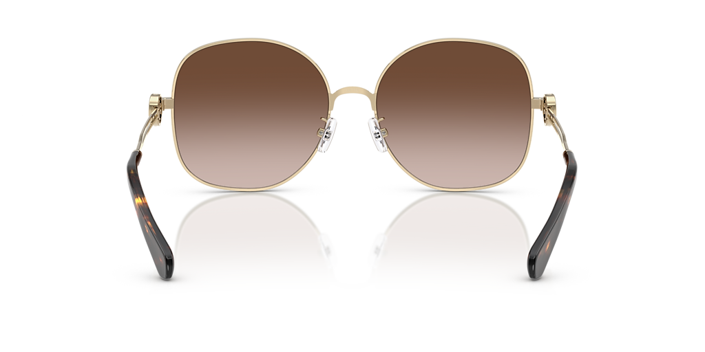 Tory Burch Gold Frame Sunglasses with Logo and Brown Lenses Tory Burch TY6117 L (56 - 17) with Brown lenses and Gold  main image 4