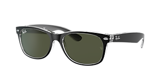 Ray-Ban New Wayfarer Classic M (55 - 18) with Green lenses and