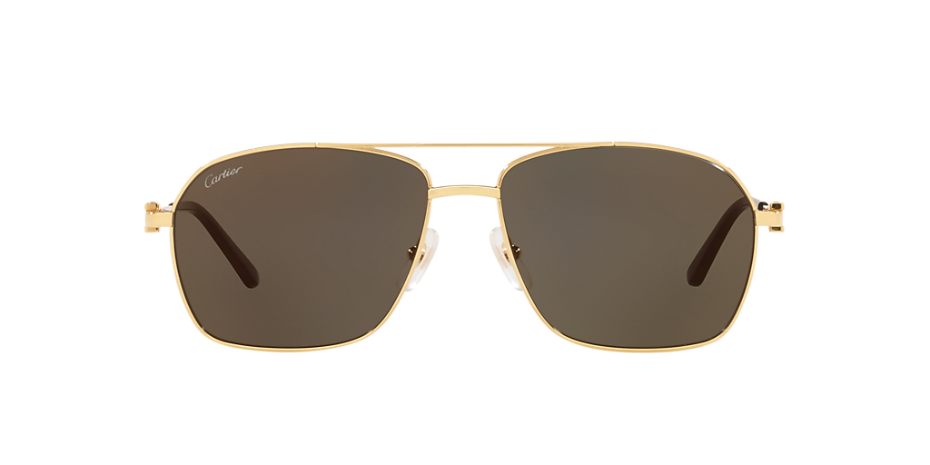 Cartier CT0306S XXS (59 - 15) with Grey lenses and Gold