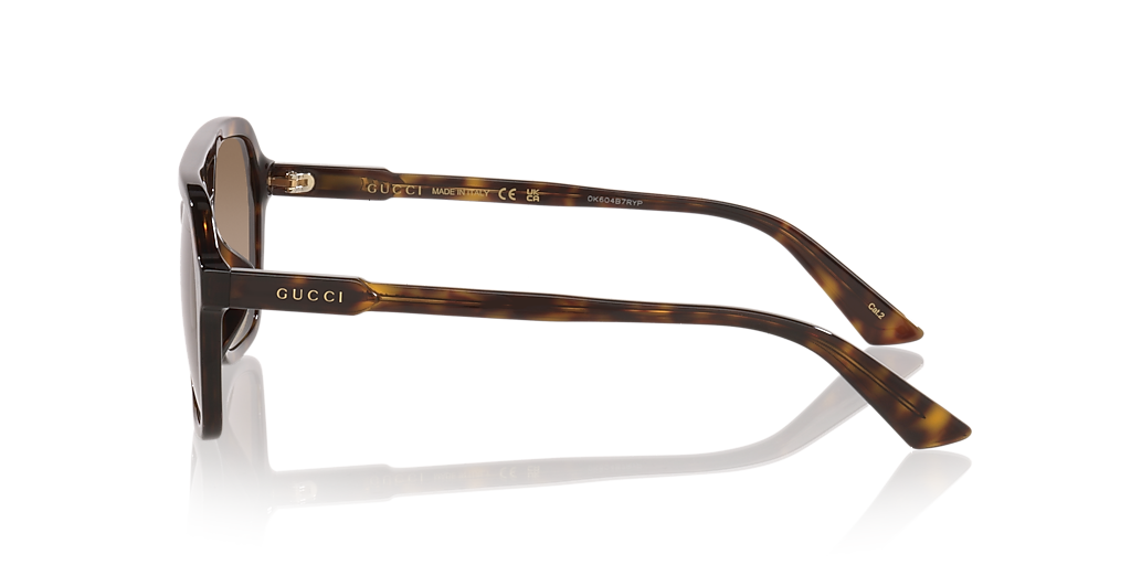 GUCCI GG1823SA Tortoise - Men Luxury Sunglasses, Brown Lens