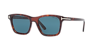 TOM FORD S0487LCL395X1N001 関税送料込 Tom Ford FT1179 XXL (54 - 20) with Blue lenses and Tortoise