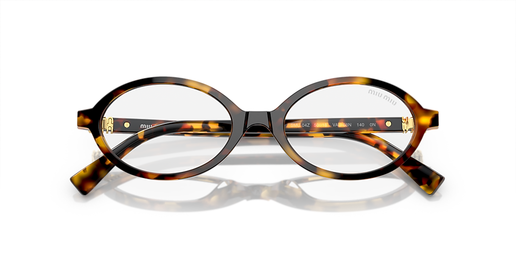 MIU  Miu Miu MU 04ZS S (50 - 18) with Transparent lenses and Tortoise