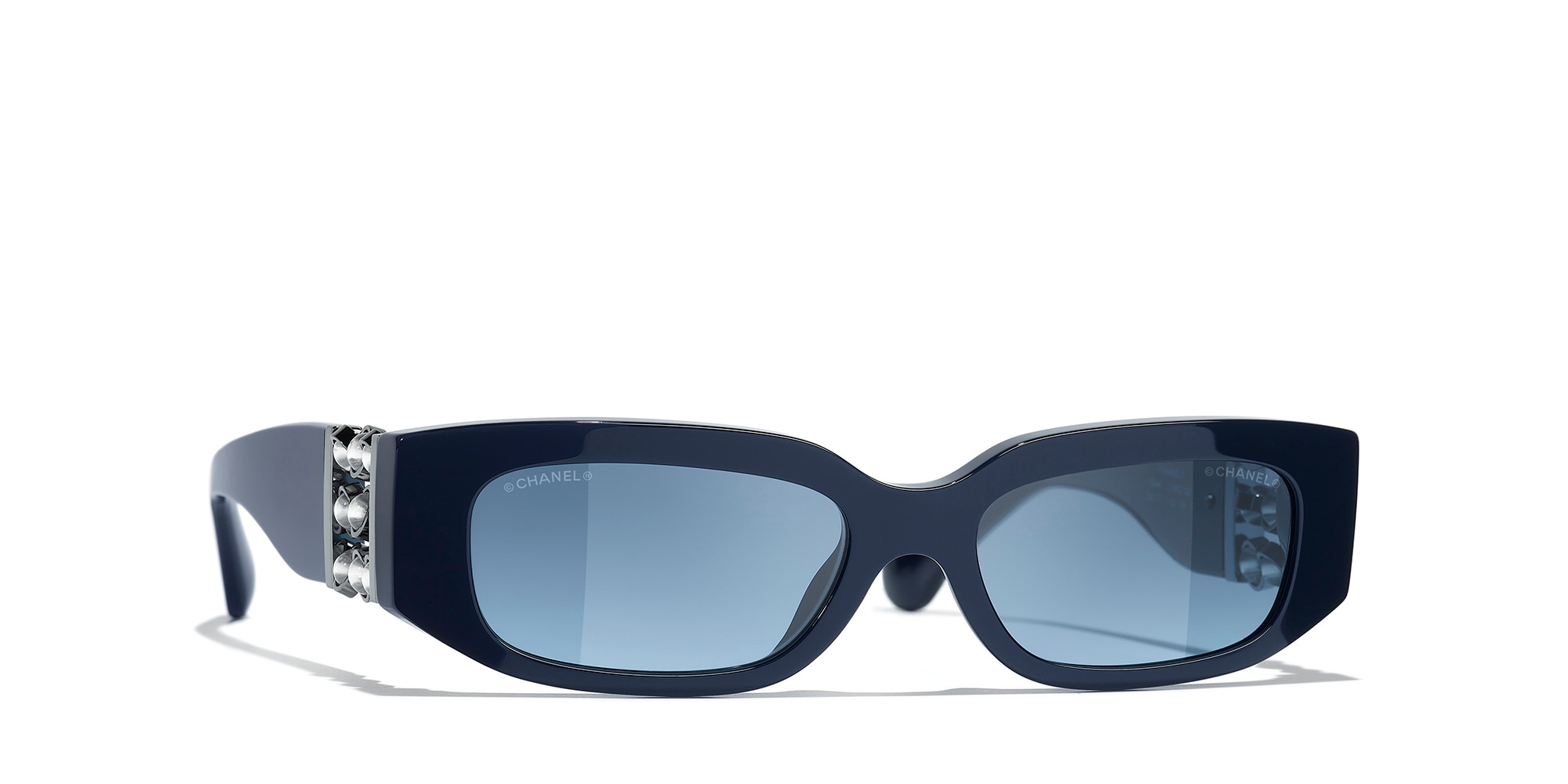 CHANEL  Chanel Rectangle Sunglasses CH5544 XS (53 - 17) with Grey lenses