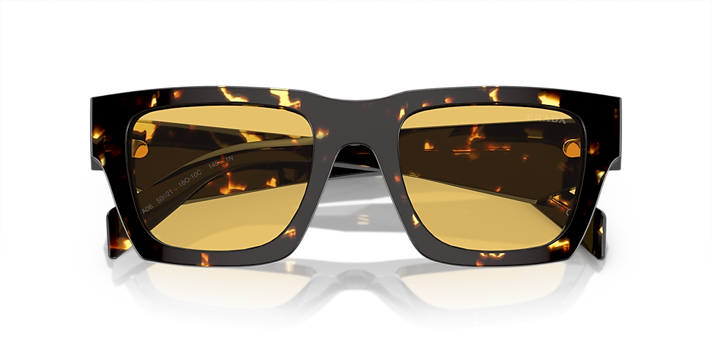 Prada PR A06S M (50 - 21) with Yellow lenses and Brown frame