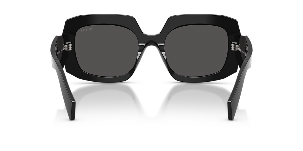 PRADA PR B23S Black - Women Luxury Sunglasses, Dark Grey Lens