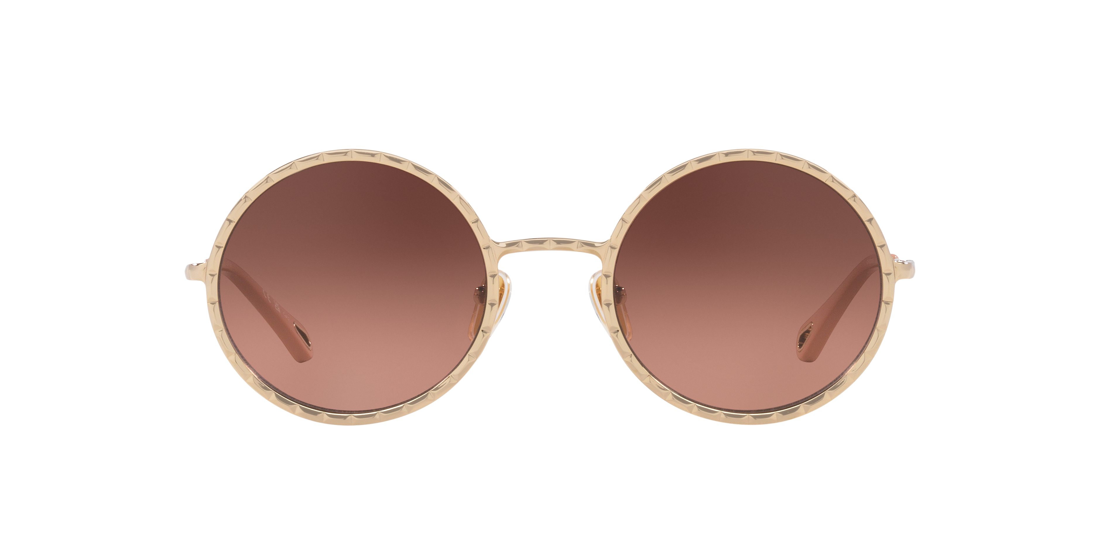 Chloé Chloe Honoré Rimless Octagon-frame Sunglasses In Copper