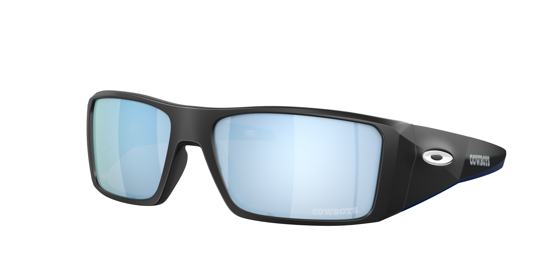Oakley Man Sunglass OO9231 Dallas Cowboys Heliostat - Frame color: Matte Black, Lens color: Prizm Deep Water Polarized