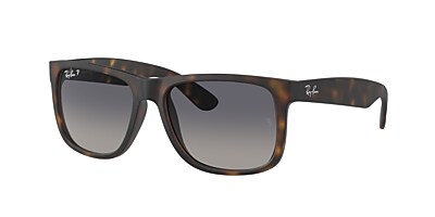 Ray-Ban RB4165 Justin Classic 54 Grau & Blau transparent 