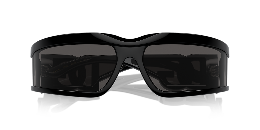 DOLCE&GABBANA DG6198 Black - Unisex Luxury Sunglasses, Dark Grey Lens