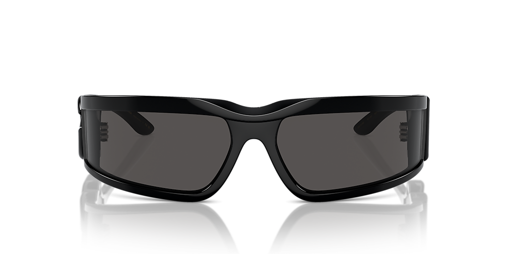 DOLCE&GABBANA DG6198 Black - Unisex Luxury Sunglasses, Dark Grey Lens