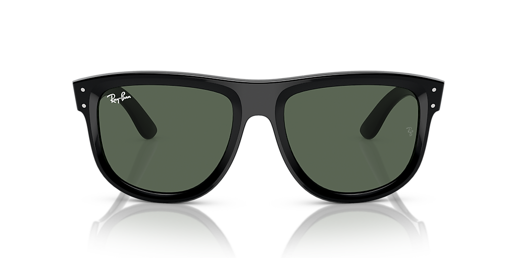 RAY-BAN RBR0501S Boyfriend Reverse Black - Unisex Sunglasses, G-15 Green Lens