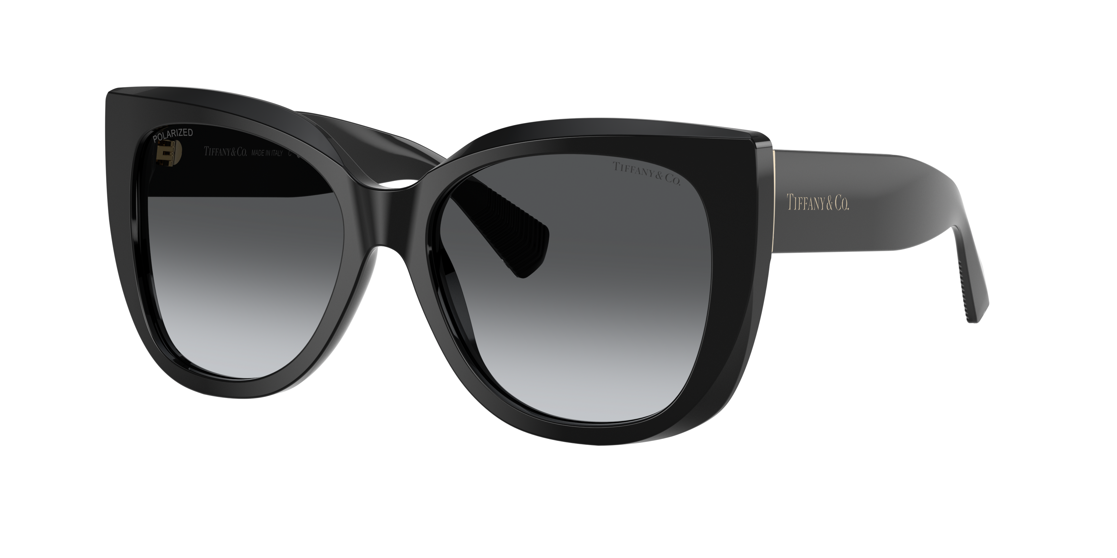 Tiffany & Co Tiffany Polar Grey Gradient Cat Eye Ladies Sunglasses Tf4229f 8001t3 55 In Black