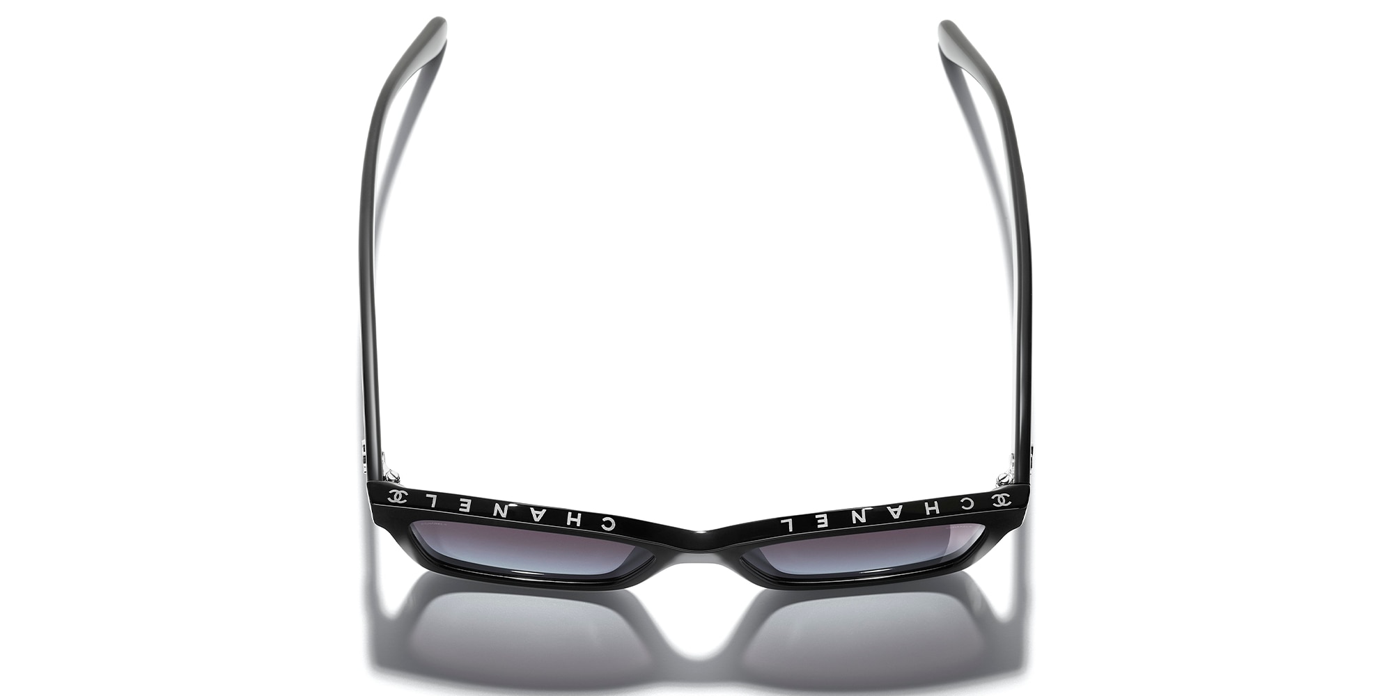 Chanel Acetate Chanel Sunglasses With Writing On Top CHANEL Oval