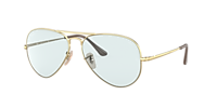 小物 RayBan RB3689 001/13 EVOLVE RB3689 SOLID EVOLVE Sunglasses in Arista Gold and Evolve Photo