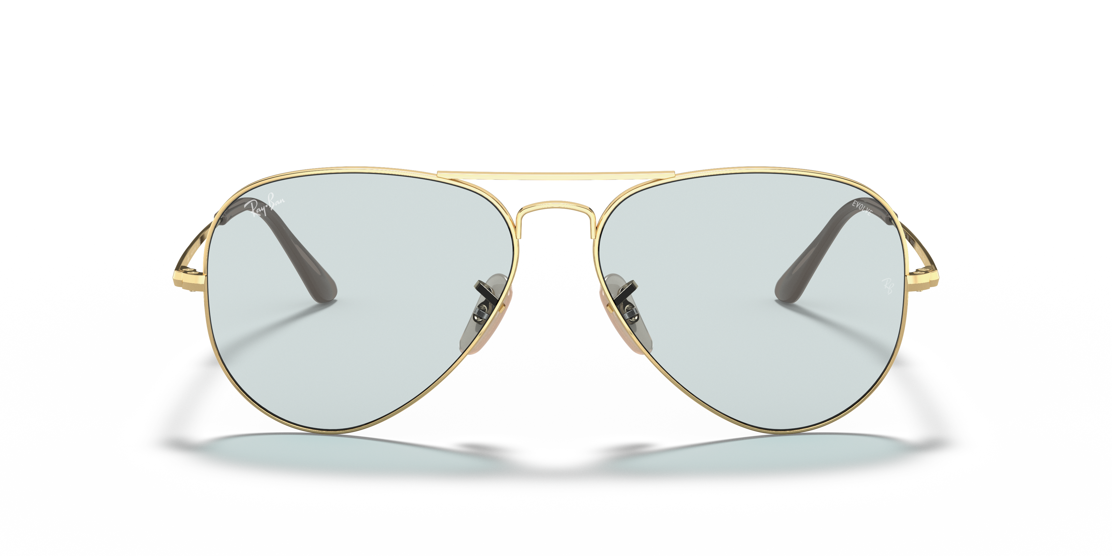 Ray-Ban RB3689 Solid Evolve M (55 - 14) with Grey lenses and Gold
