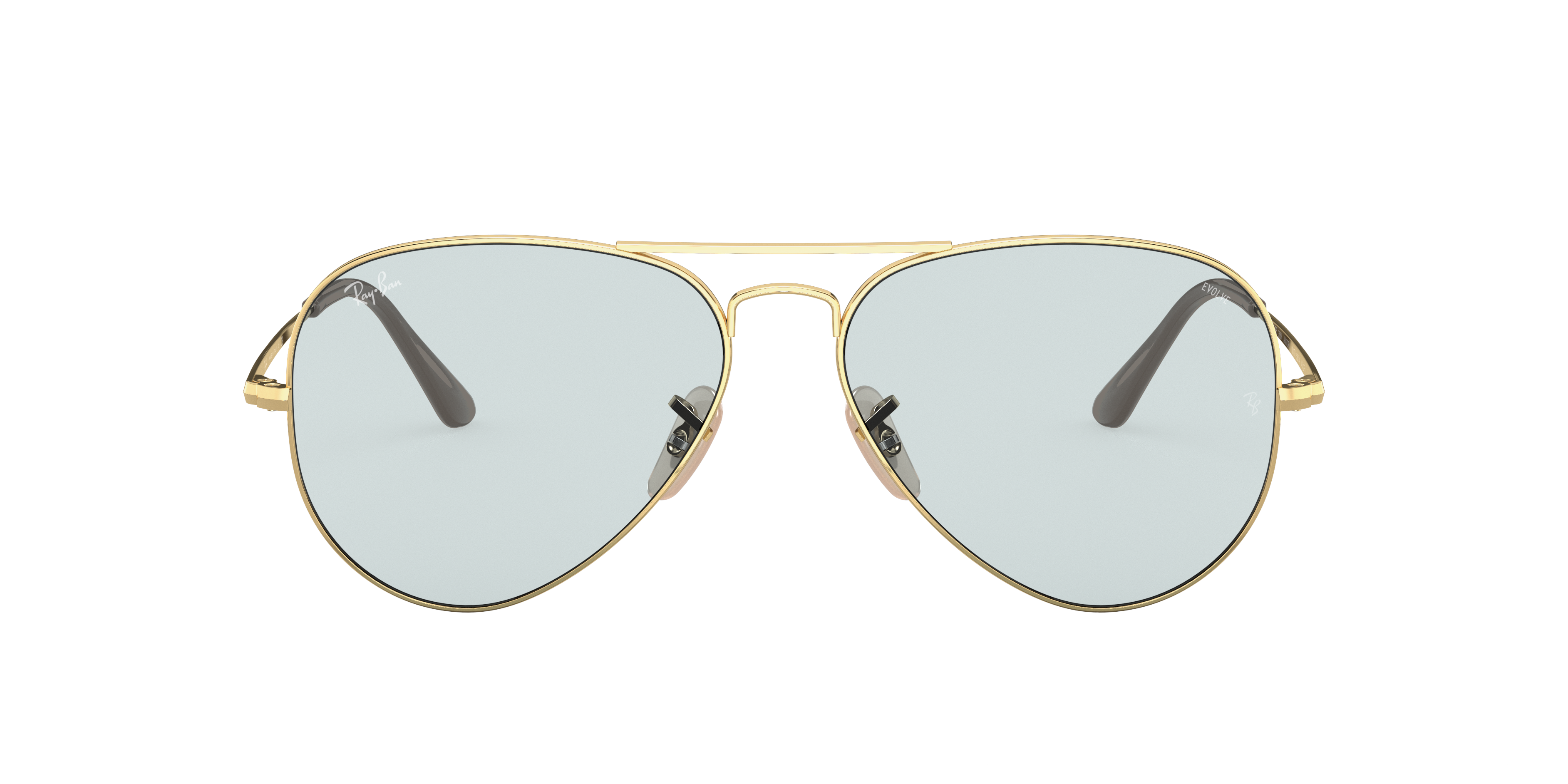 Ray-Ban RB3689 Solid Evolve M (55 - 14) with Grey lenses and Gold