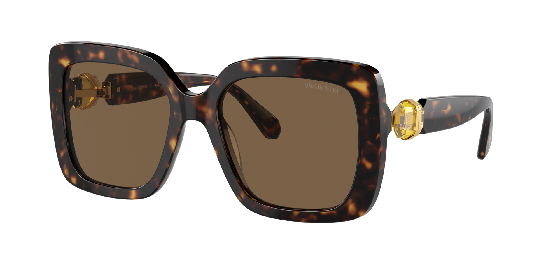 Swarovski Woman Sunglass SK6001 -  Frame color: Havana, Lens color: Dark Brown