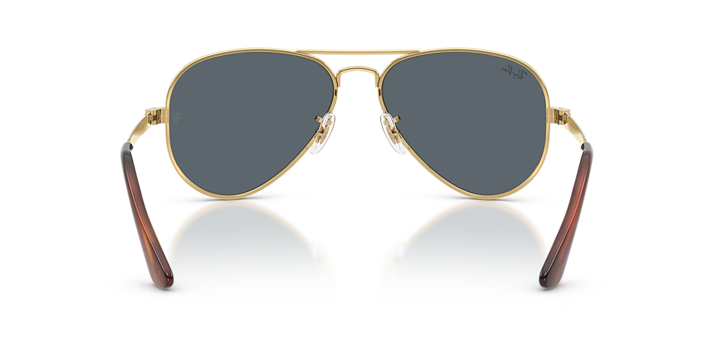 Ray-Ban RB3925 AVIATOR MAX XL (58 - 16) with Blue lenses and Gold