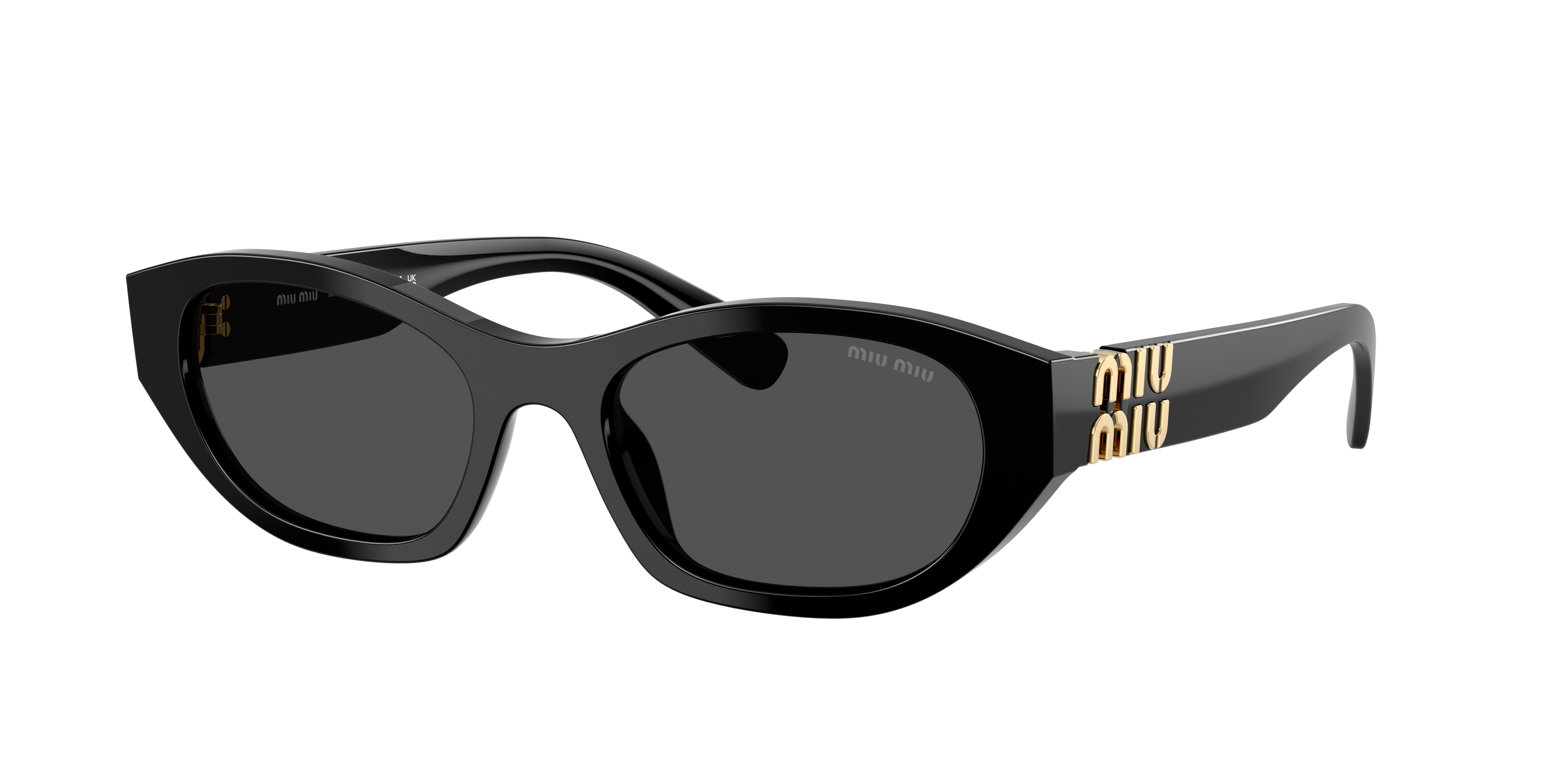 Miu Miu Womens Black Mu 03zs Cat-eye Acetate Sunglasses In Dark Grey