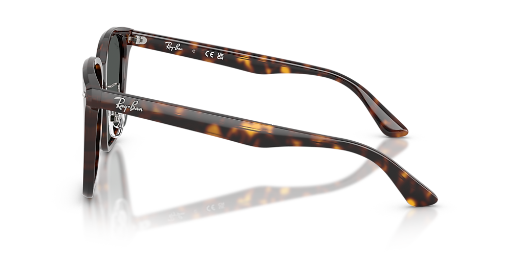 RAY-BAN RB2206D Havana - Unisex Sunglasses, Dark Grey Lens