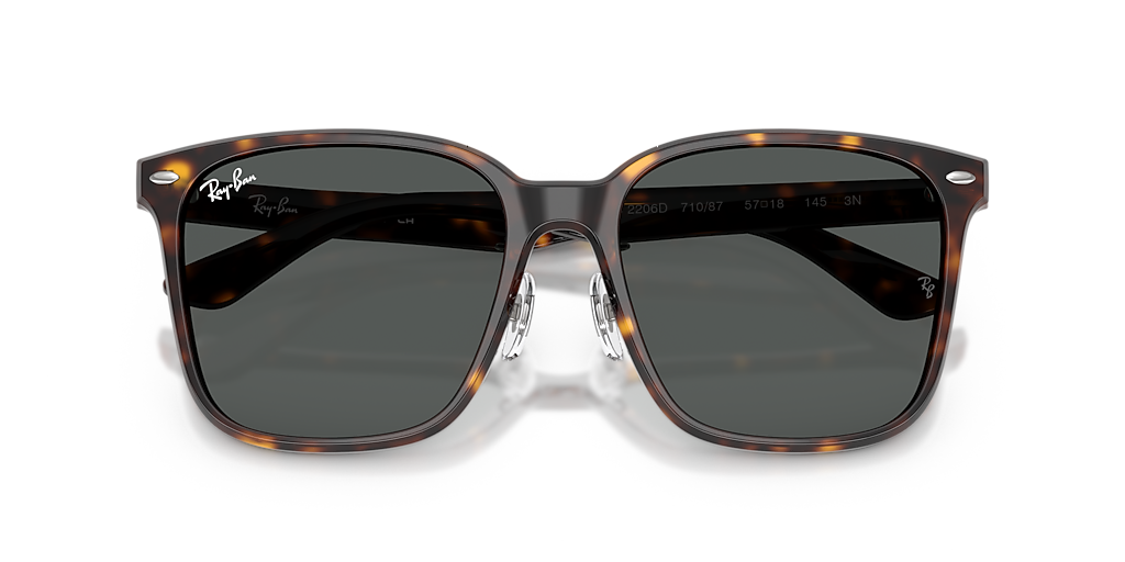 Ray-Ban RB2206D L (57 - 18) with Grey lenses and Tortoise frame