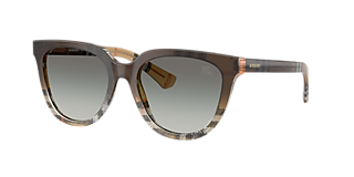 Burberry BE4468 L (54 - 15) with Grey lenses and Brown frame  display picture 2