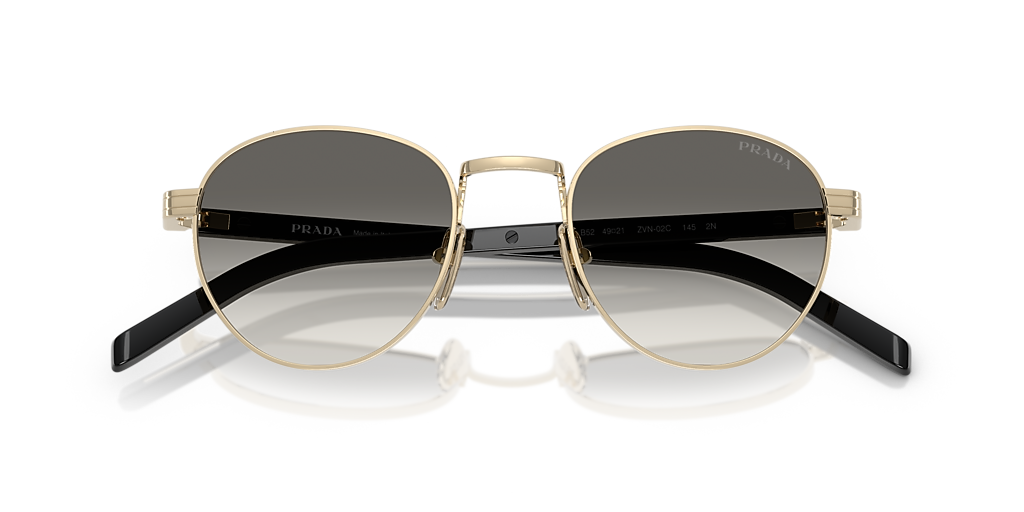 Prada PR B52S XS (49 - 21) with Grey lenses and Gold frame  display picture 3
