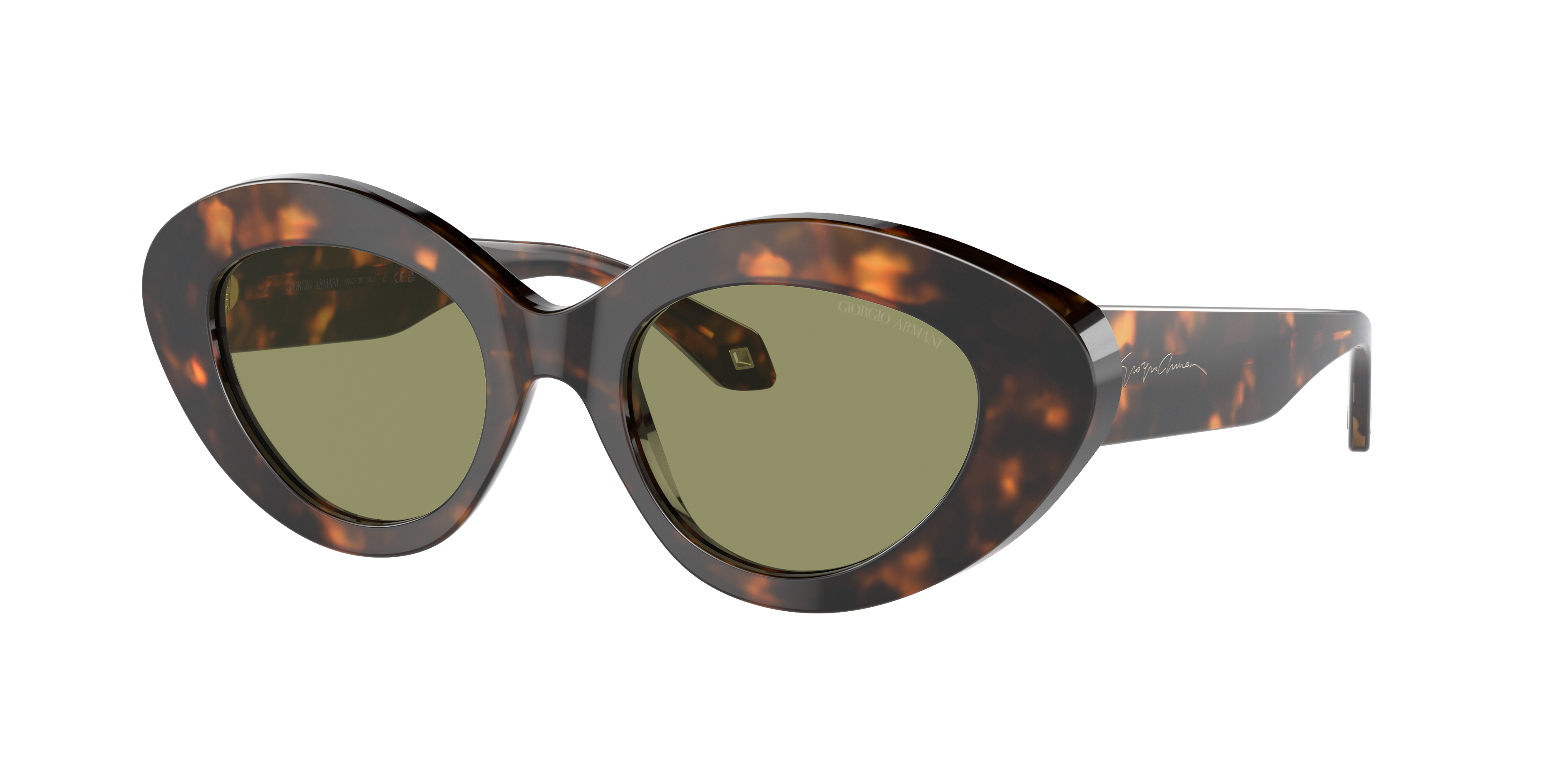 Giorgio Armani AR8188 M (50 - 20) with Green lenses and Tortoise