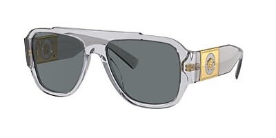 Versace VE4436U 57 Dunkelblau & Grau transparent Sunglasses 