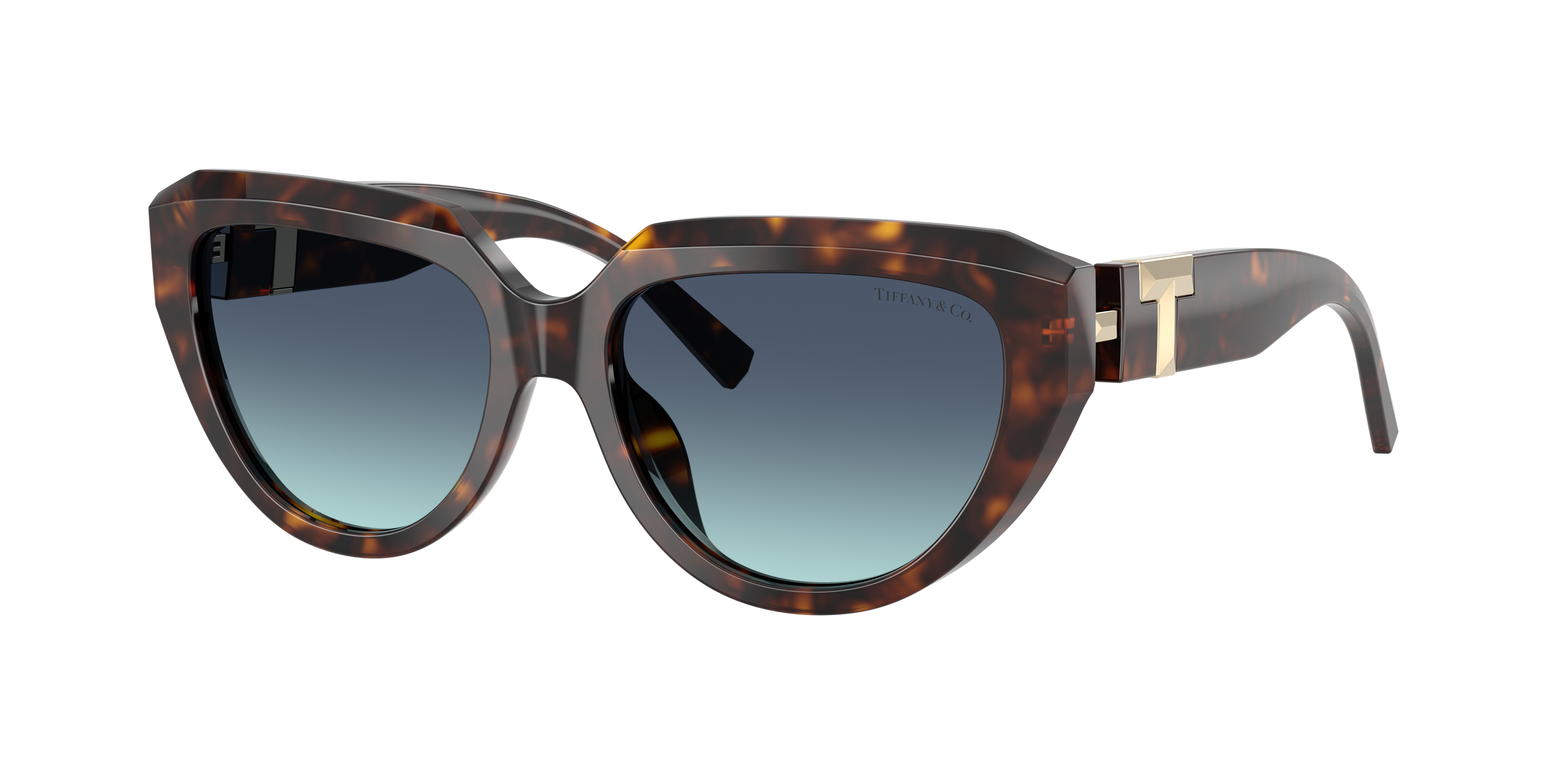 Tiffany & Co. Woman Sunglass TF4238U -  Frame color: Havana, Lens color: Azure Gradient Blue