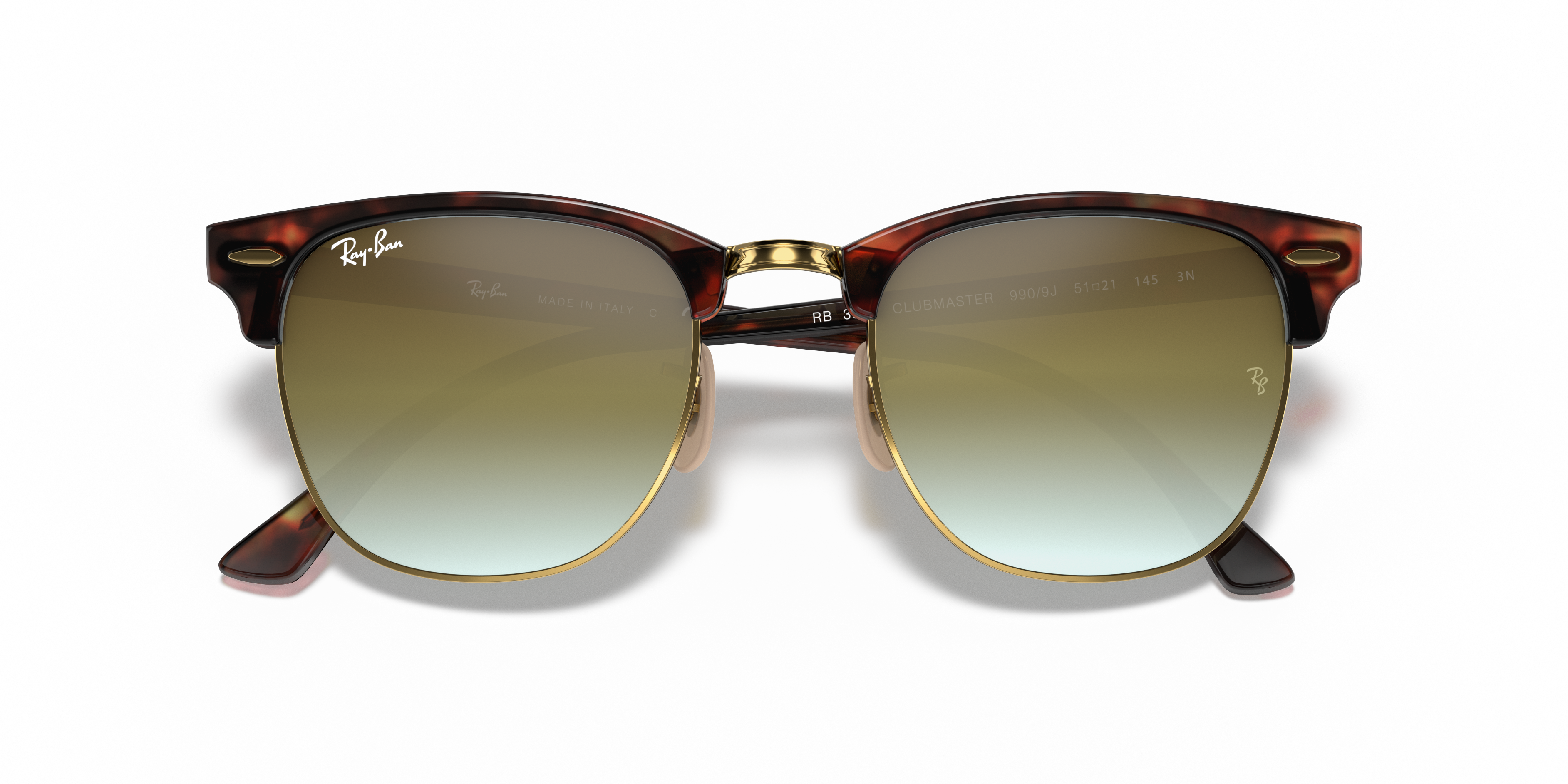 RB3016 Clubmaster Flash Lenses