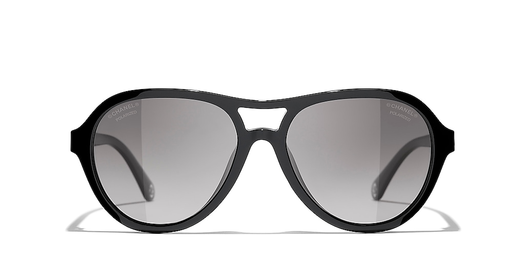 CHANEL シャネル ロゴ パイロット サングラス CH5552U CHANEL CH5552U 1810B1 55 – Bassol optic