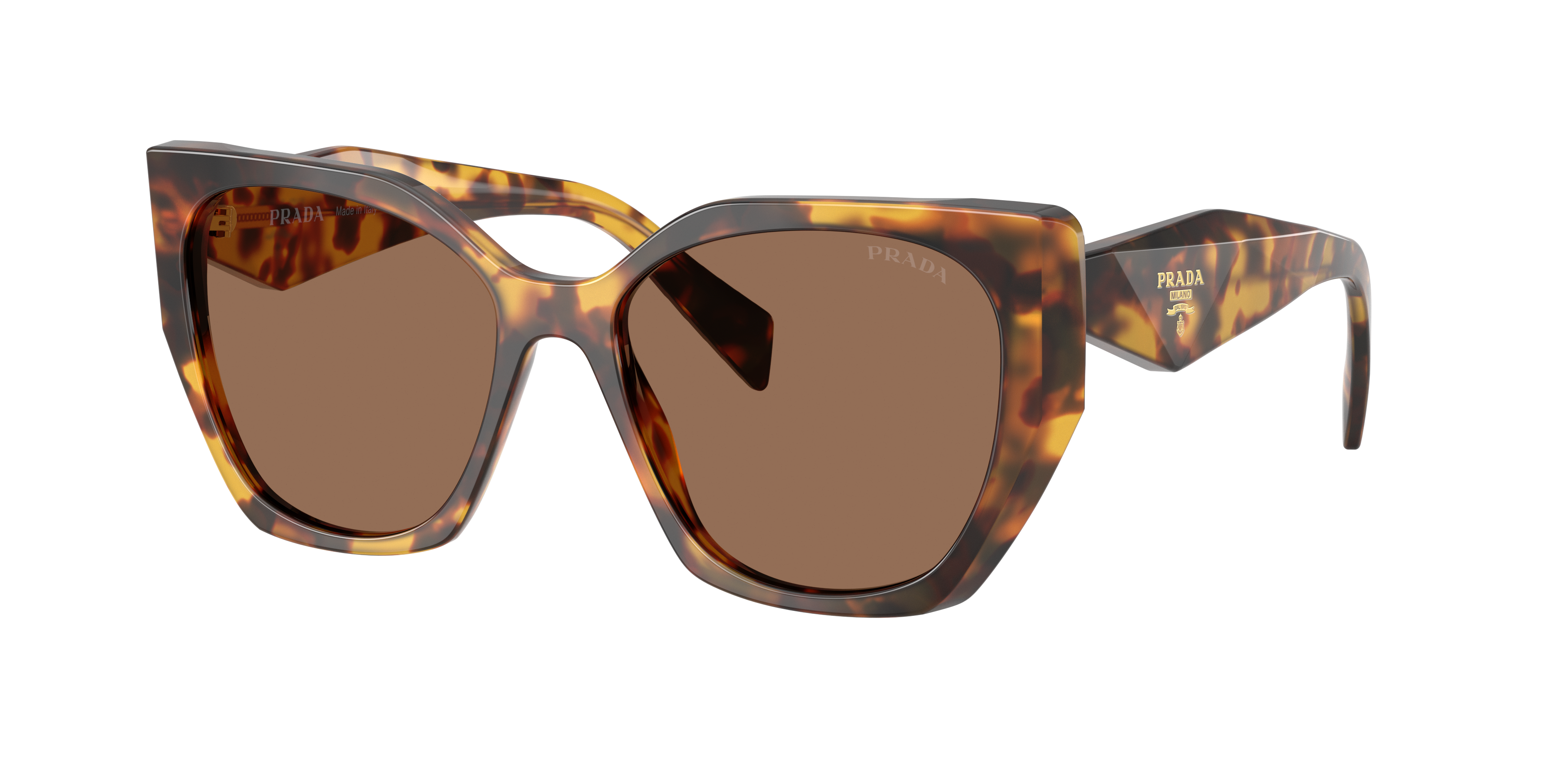 Prada Woman Sunglass Pr 19zs In Brown