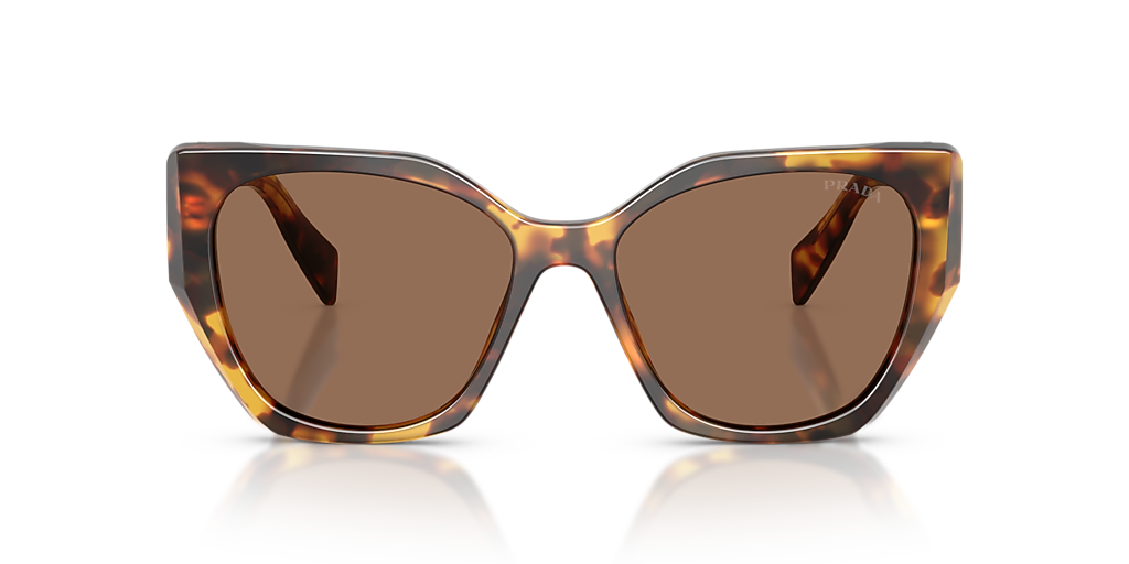 PRADA PR 19ZS Black - Women Luxury Sunglasses, Dark Grey Lens