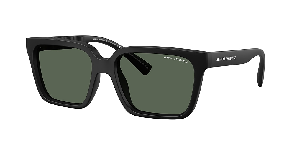 Armani Exchange AX4147S 56 Verdeescuro & Preto fosco Sunglasses