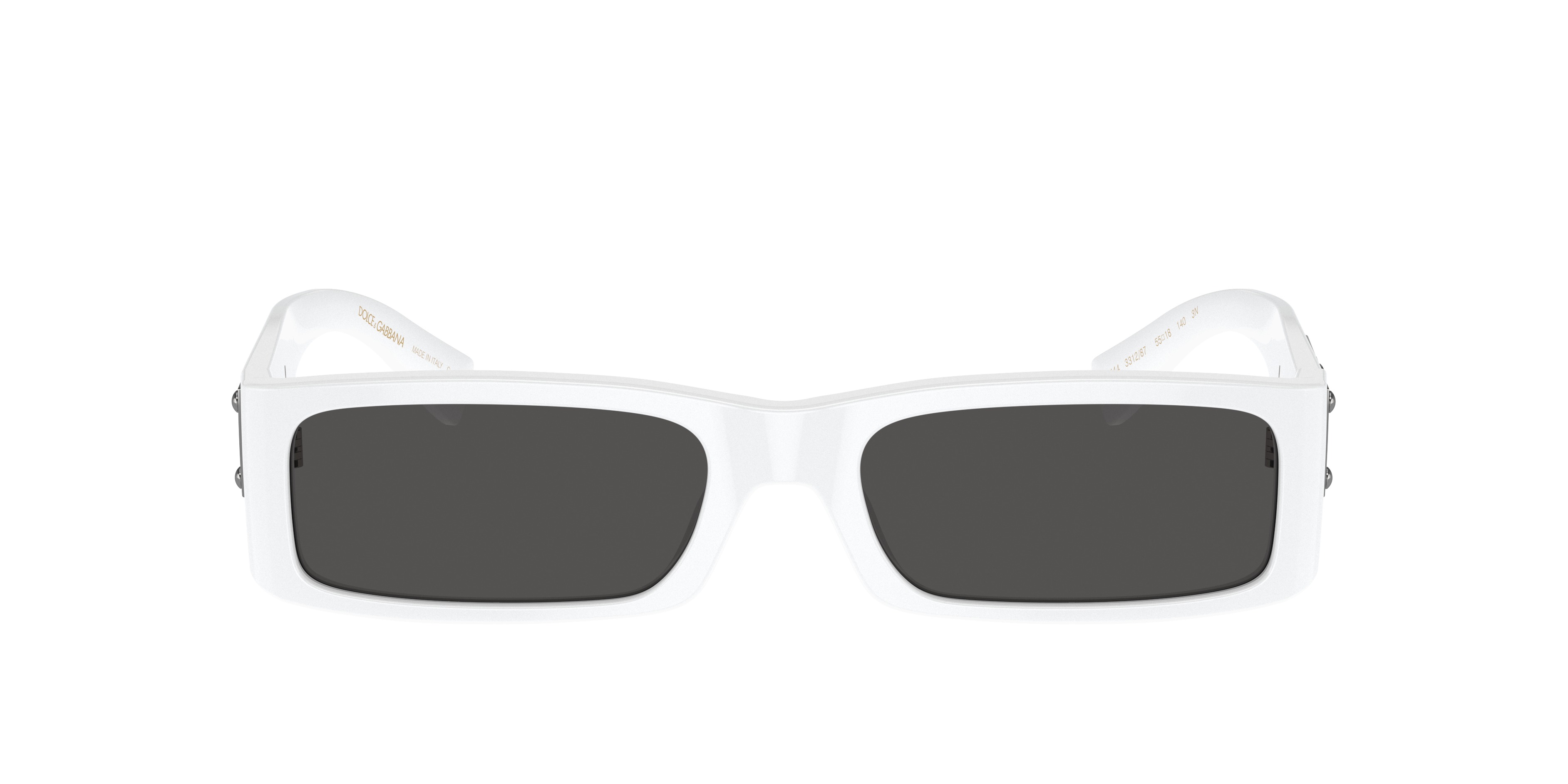 Dolce&Gabbana DG4444 M (55 - 18) with Grey lenses and White frame