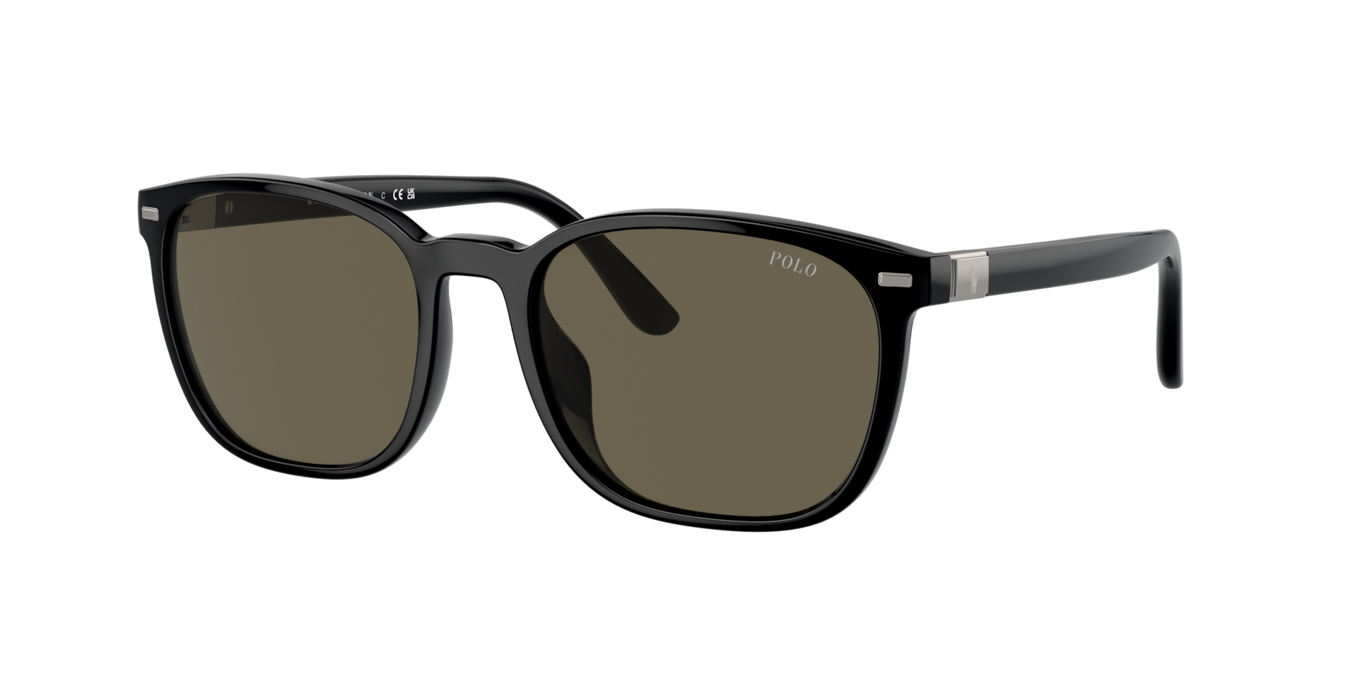 Polo Ralph Lauren Man Sunglass PH4208U - Frame color: Shiny Black, Lens color: Brown