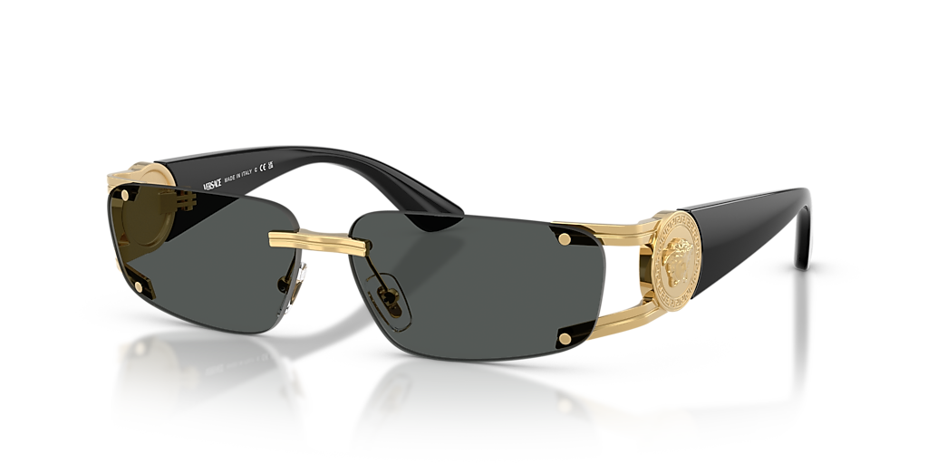 Versace VE2291 L (59 - 13) with Grey lenses and Gold frame