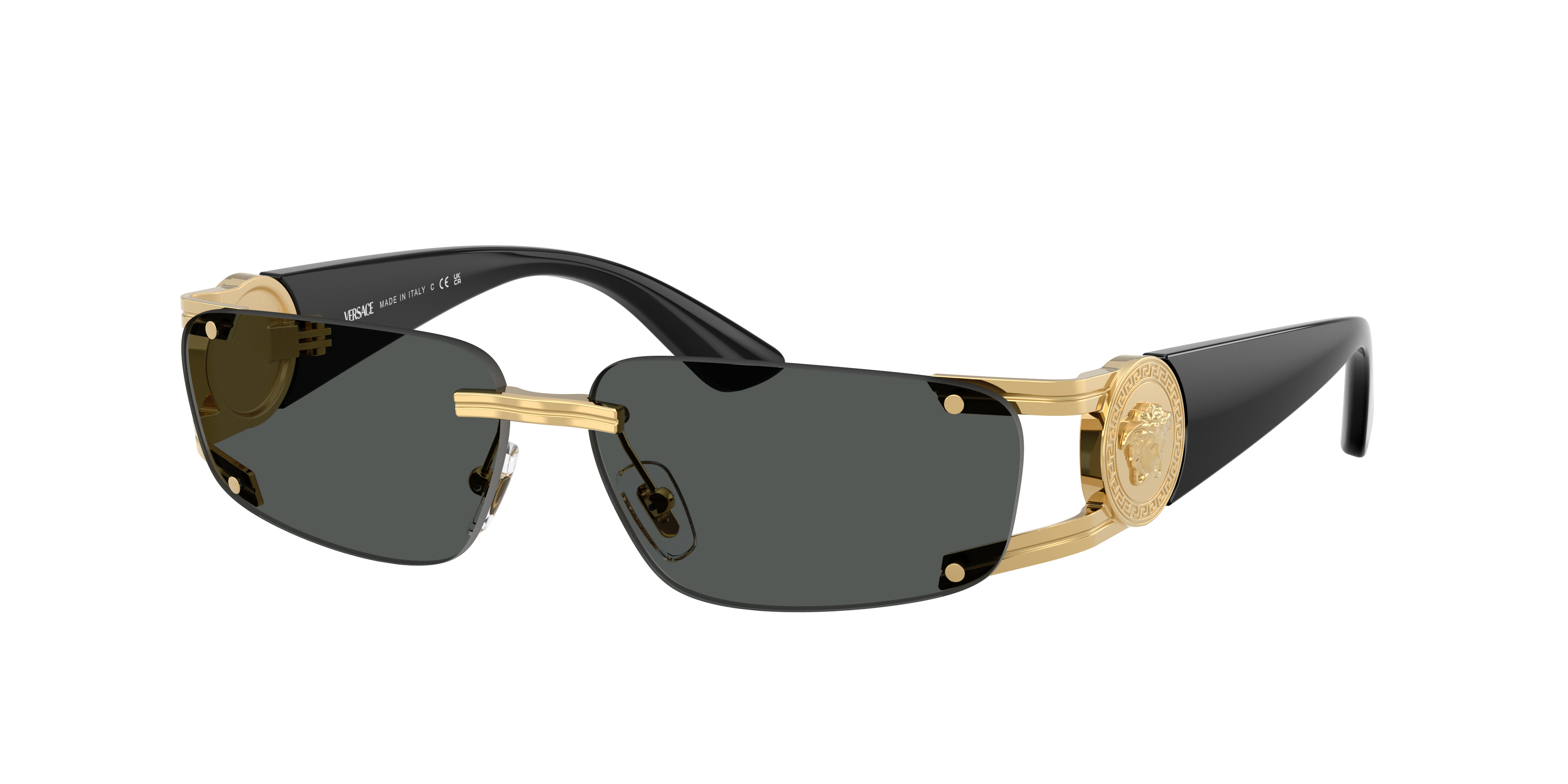 Versace VE2291 L (59 - 13) with Grey lenses and Gold frame
