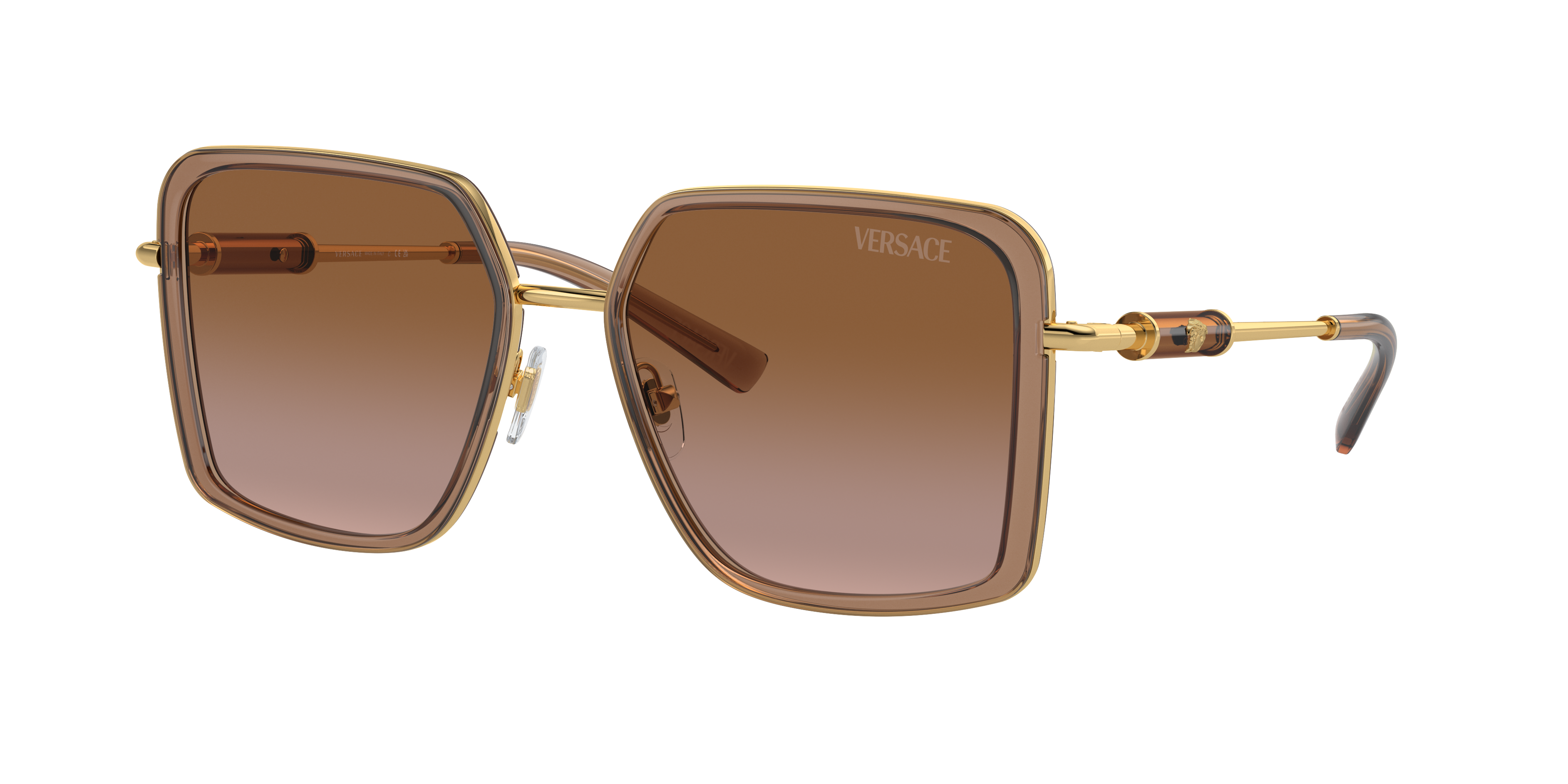 Versace VE2261 XXL (56 - 18) with Brown lenses and Brown frame