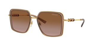 Versace VE2246D XXL (59 - 17) with Pink lenses and Gold frame