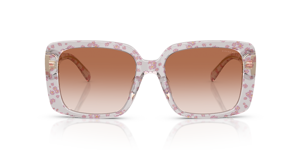 Coach Pink Gradient Square Sunglasses Coach HC8395U sunglasses for women in Amethyst / Pink Gradient main image 3